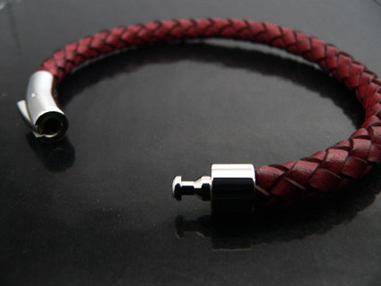 Antique Rust Colour Leather Bracelet