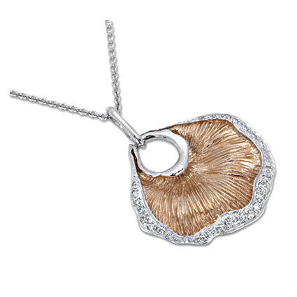 Rhodium Plated Silver Pendant With Cz