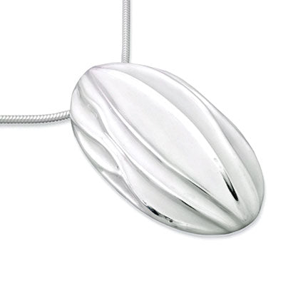 Silver Nutshell Pendant