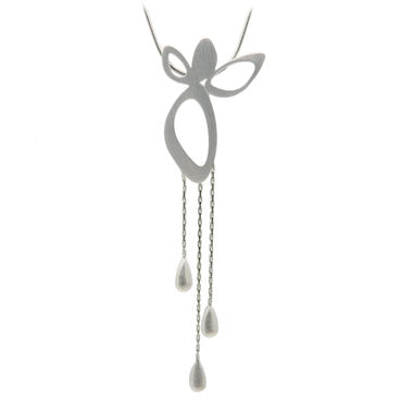 Abstract Design Silver Pendant