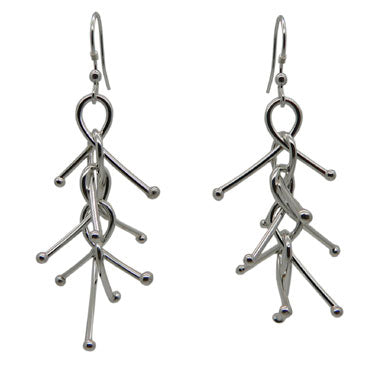 Contemporary Funky Links Drop Earrings